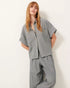 Sessùn della short pocket shirt coutil blu